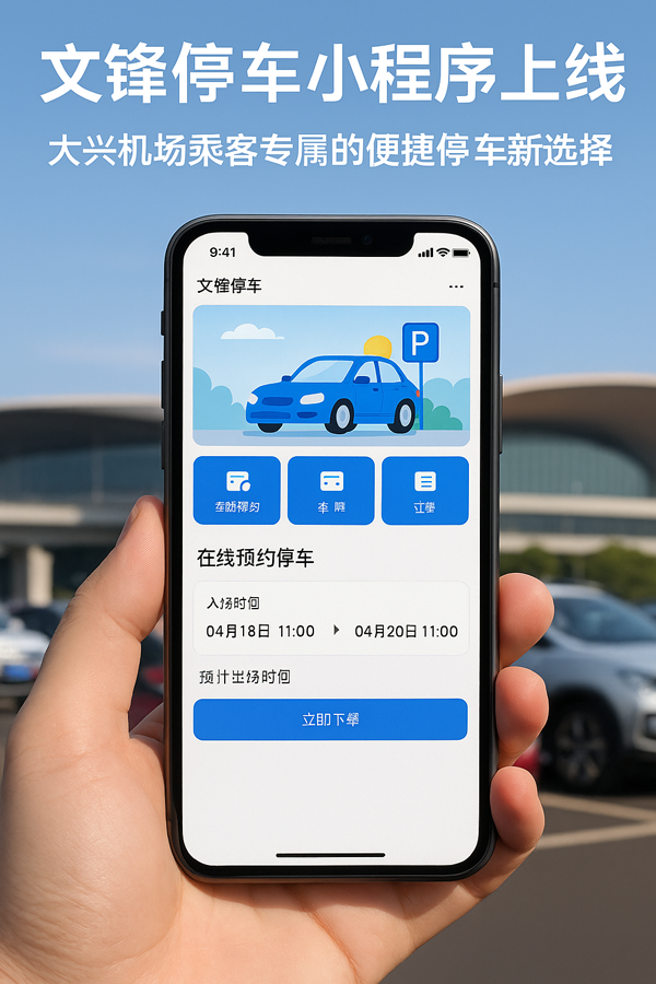 大興機場停車不用拼人品，選文鋒，車位提前預(yù)約